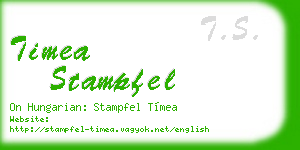 timea stampfel business card